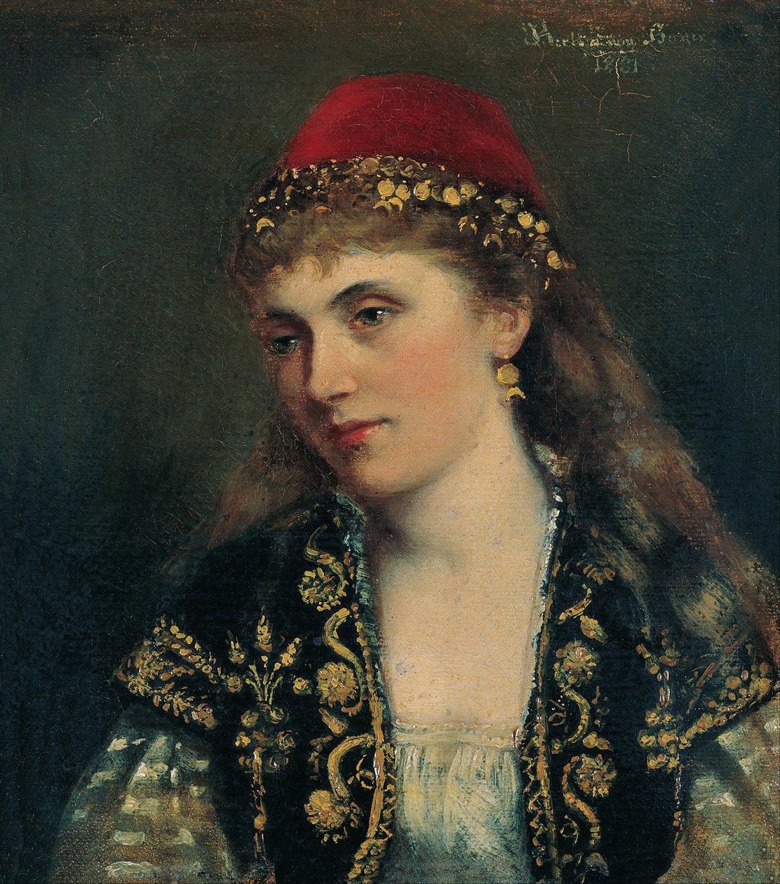 Portrett av en kvinne av Bertha von Bayer