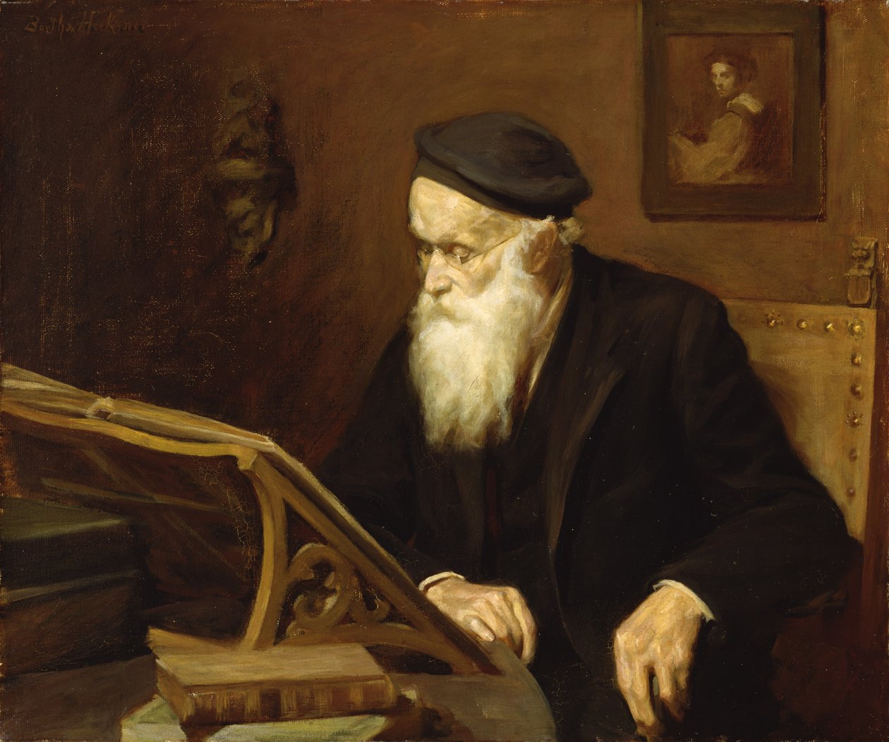 Bokormen, 1915 av Bertha Herkomer