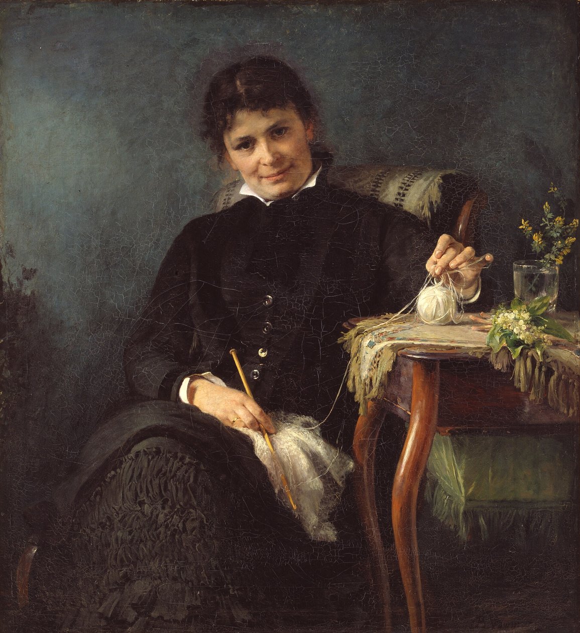 Madam Anna Seekamp, kunstnerens søster av Bertha Wegmann