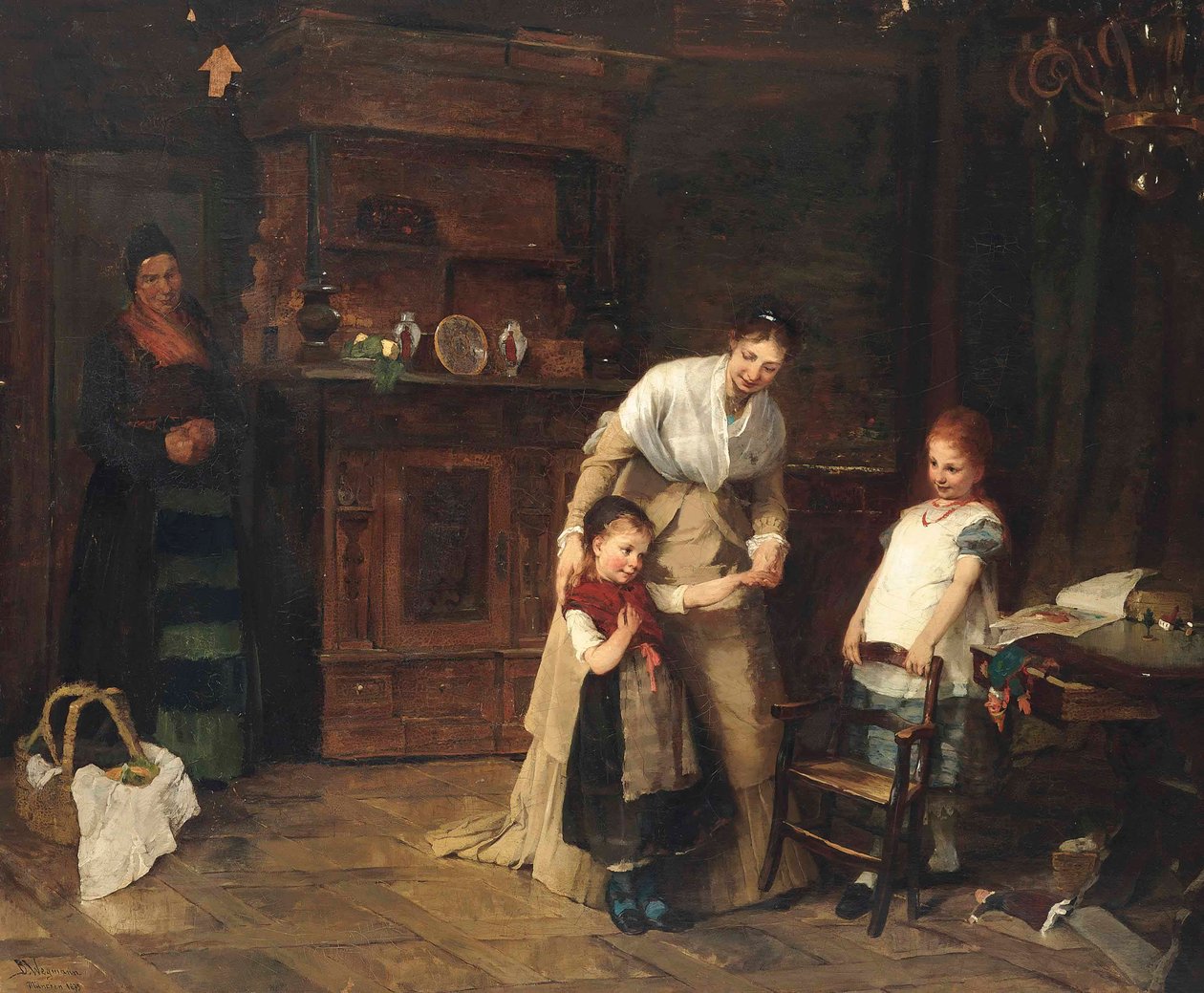 Nye venner, 1875 av Bertha Wegmann