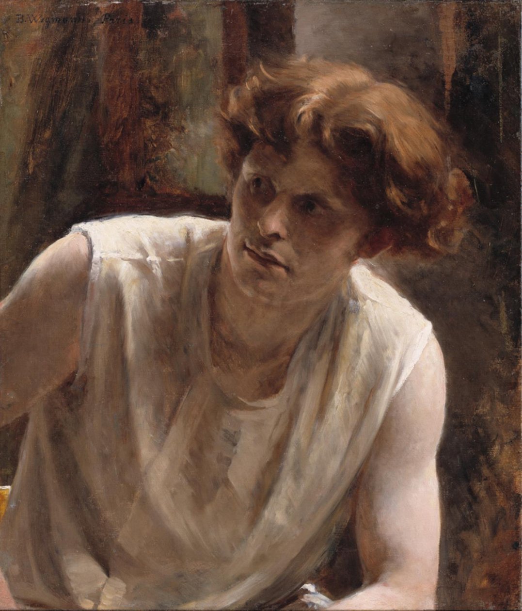 Studie av en kvinnelig modell av Bertha Wegmann
