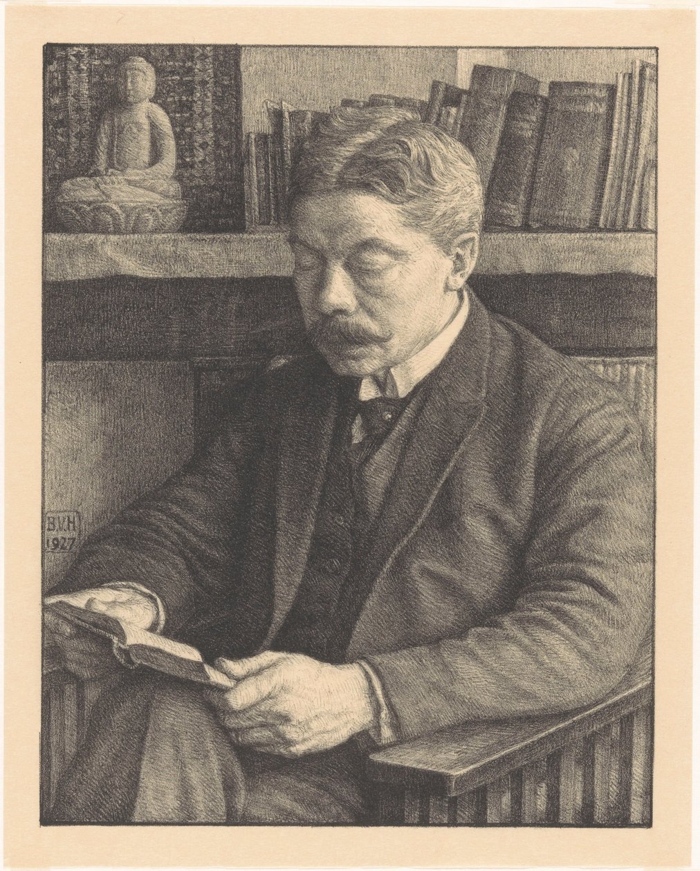 Portret van ds. J. Dekker (original title) av Bertha van Hasselt