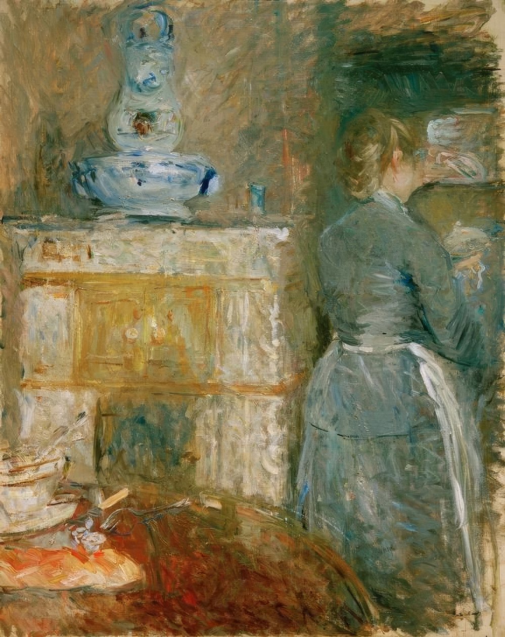 I spisestuen av Berthe Morisot