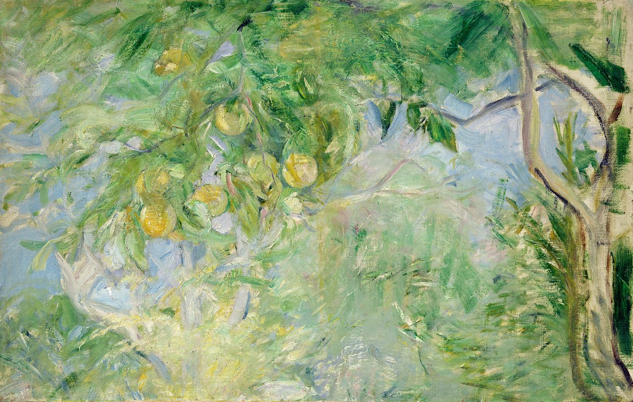 Appelsintregrener, 1889 av Berthe Morisot