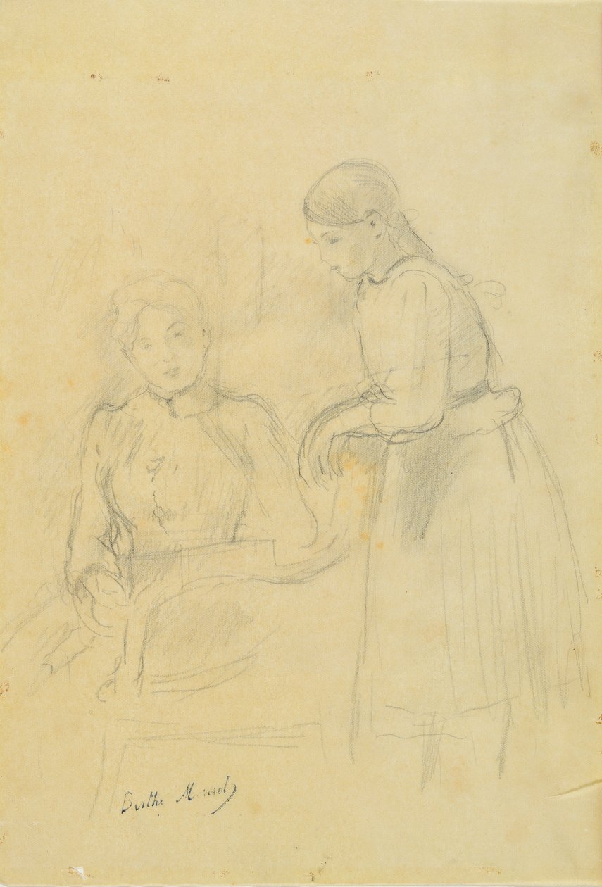 Portrett av Alice Gamby og Julie Manet, 1889 av Berthe Morisot