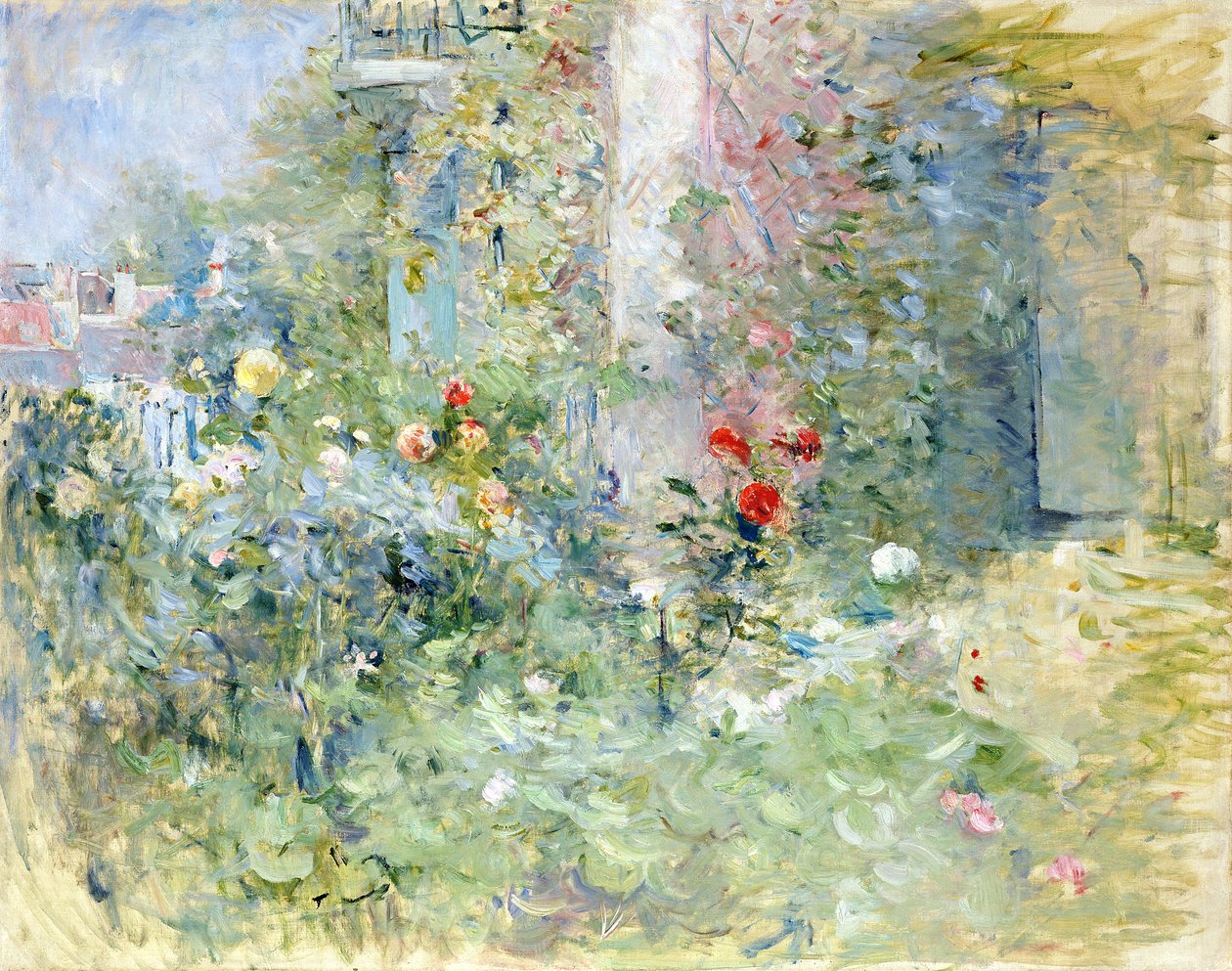 Hagen ved Bougival, 1884 av Berthe Morisot