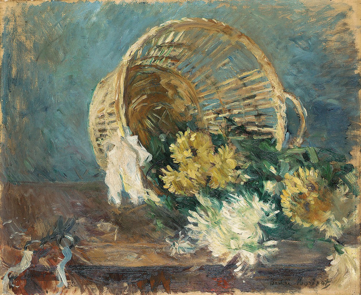 Krysantemum eller Den veltede kurven, 1885 av Berthe Morisot