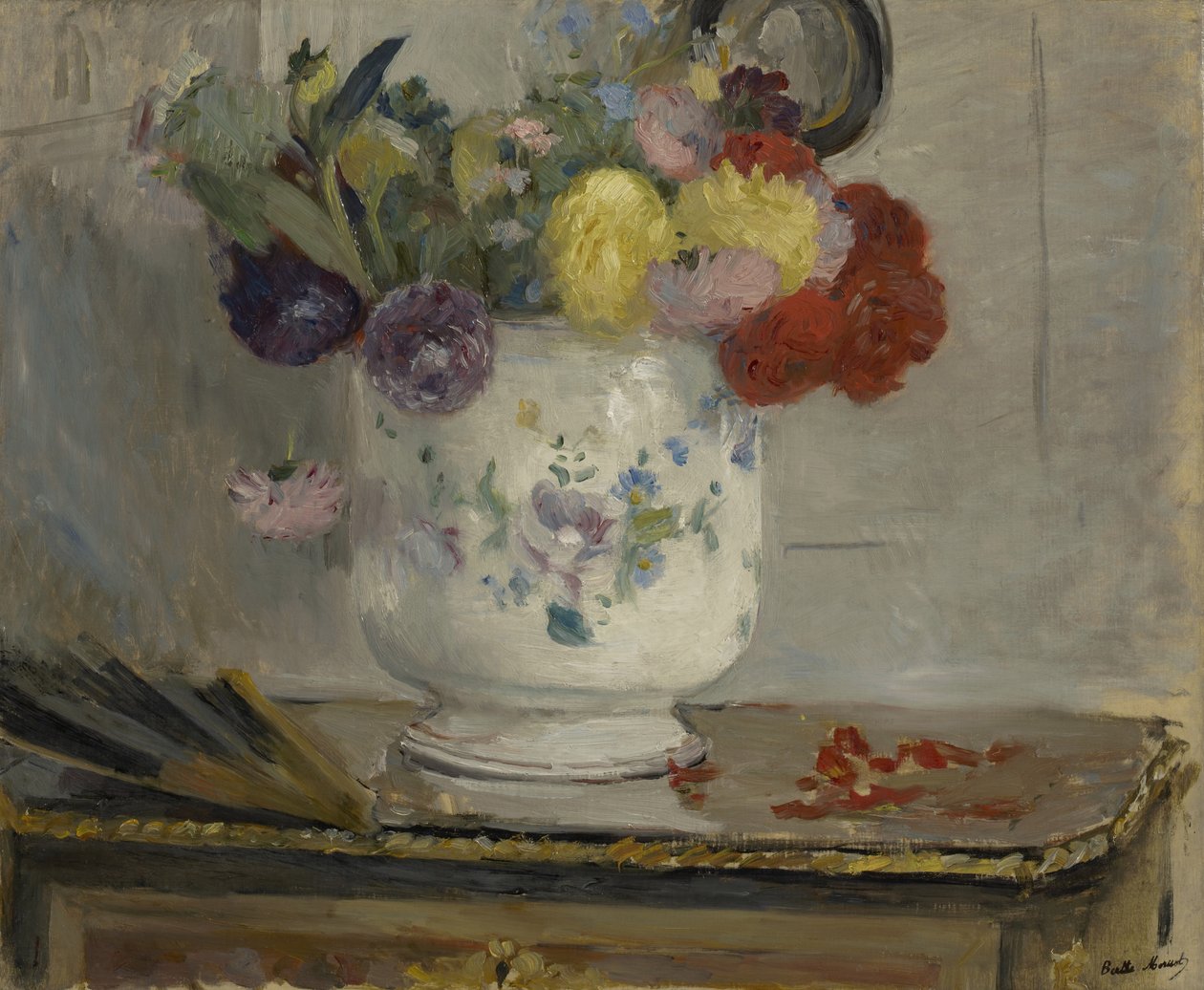 Dahliaer, 1876 av Berthe Morisot
