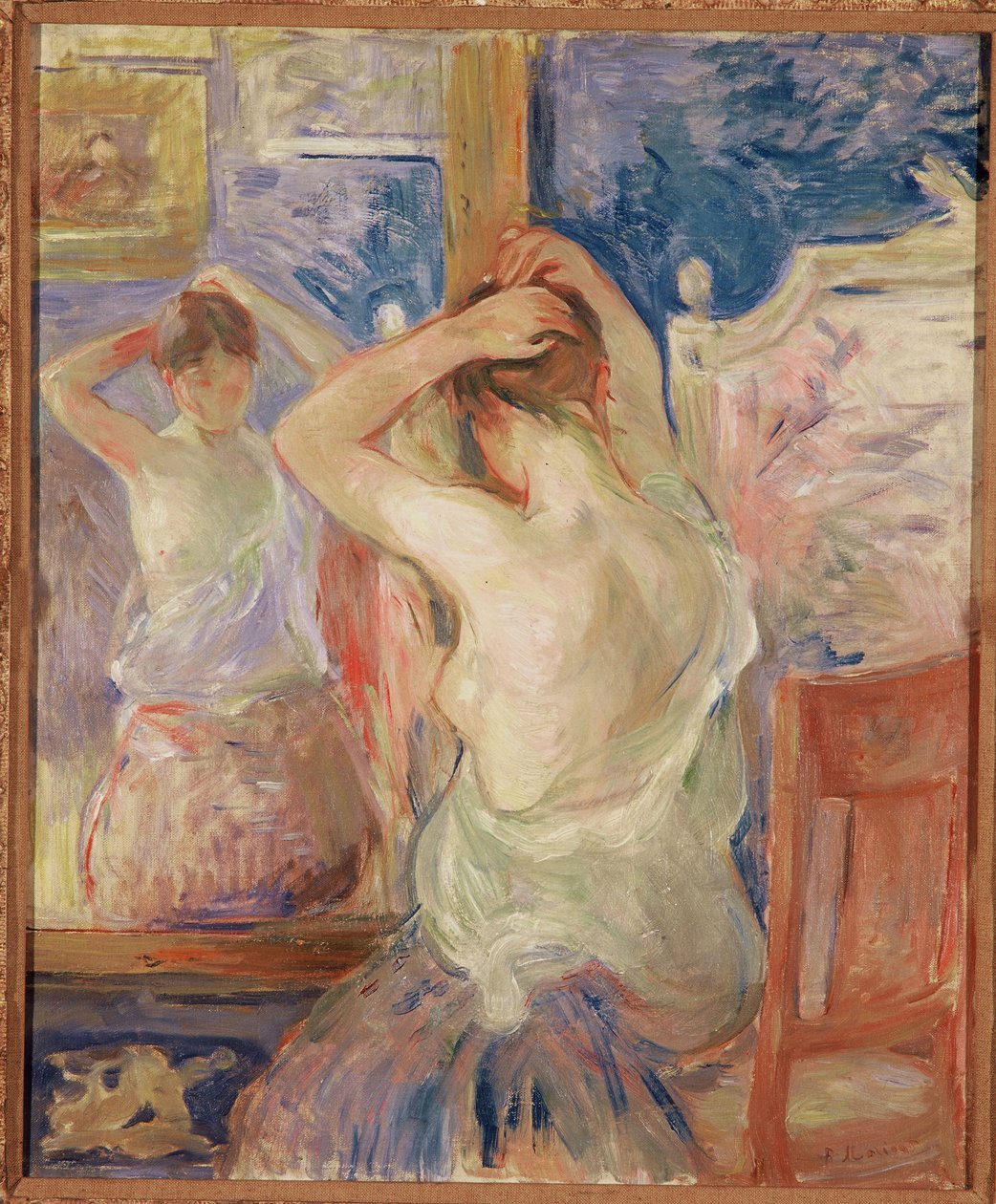 Foran psyken, 1890 av Berthe Morisot