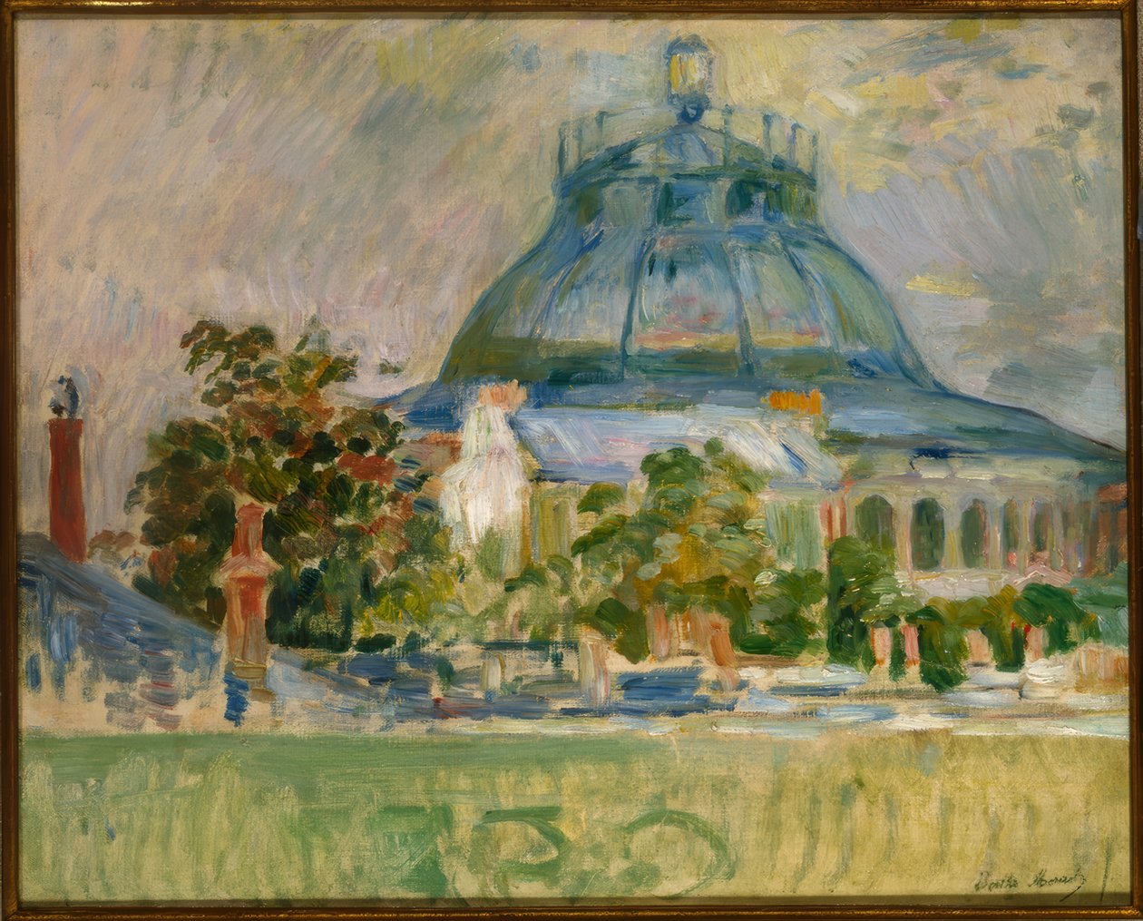 Kuppelen til tyrefekterarenaen på Pergolesi Street av Berthe Morisot