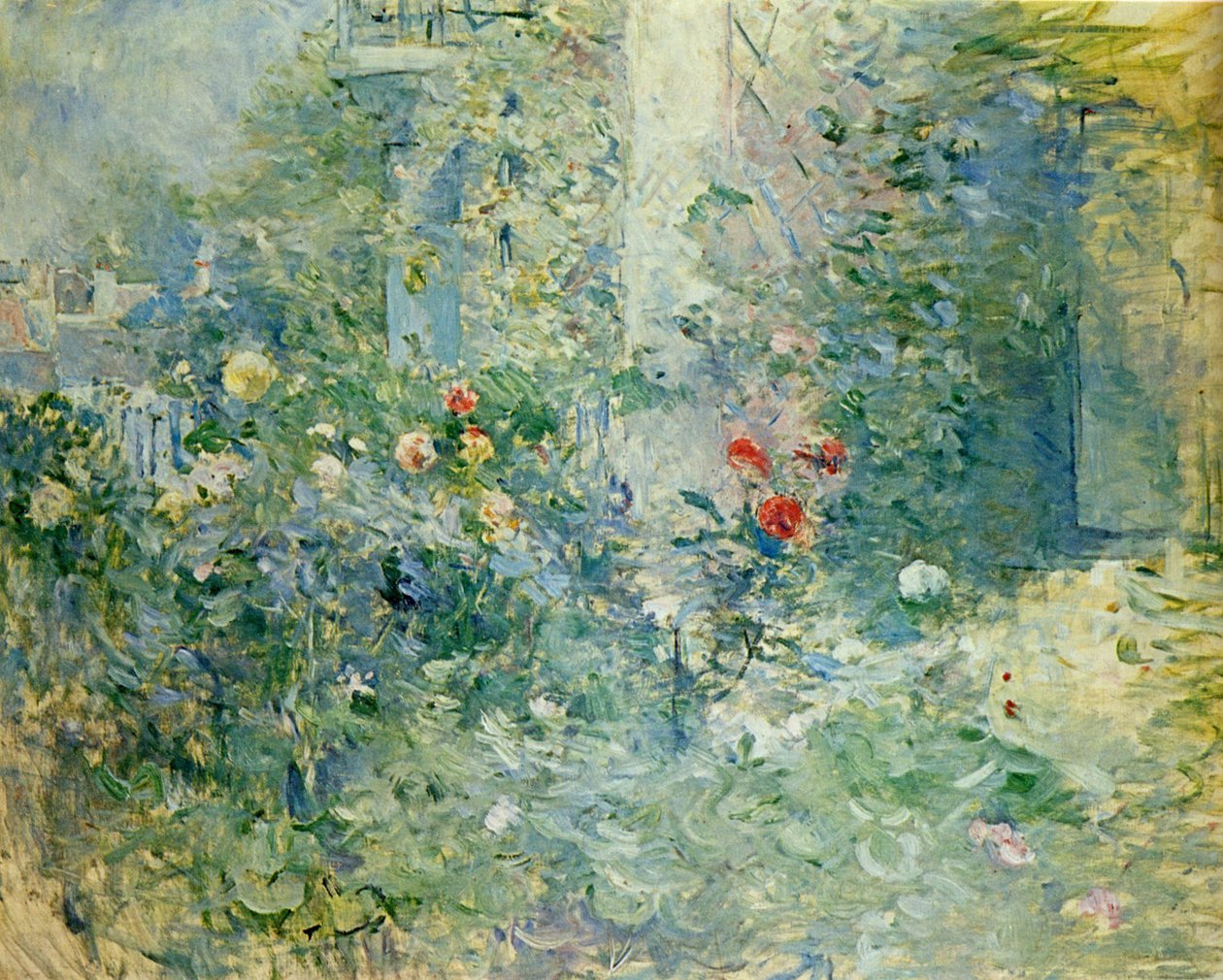 Hage i Bougival Hagen i Bougival, 1884 av Berthe Morisot