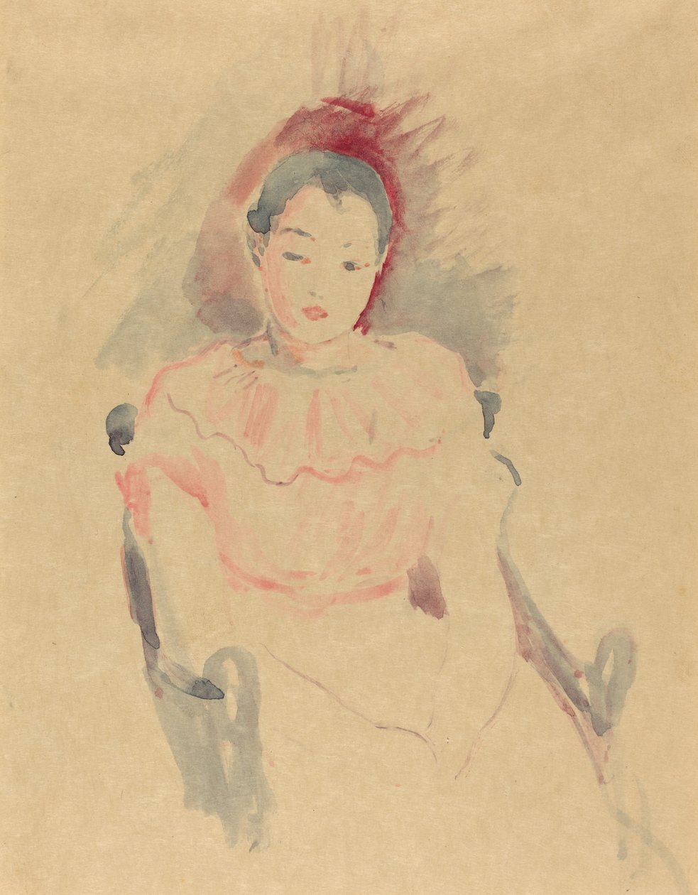 Sittende jente, 1894. av Berthe Morisot