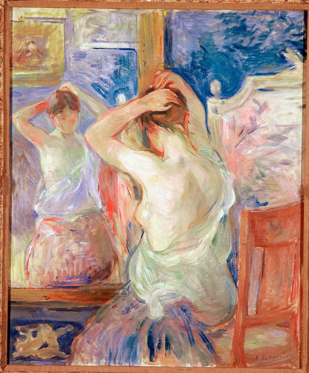Foran speilet av Berthe Morisot