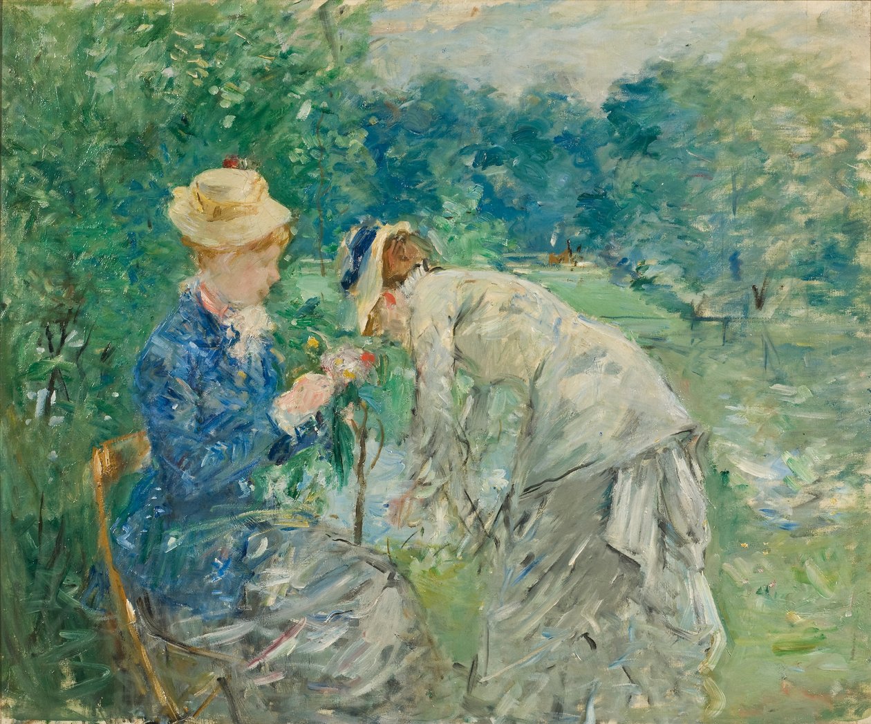 I Bois de Boulogne, ca. 1875-9 av Berthe Morisot