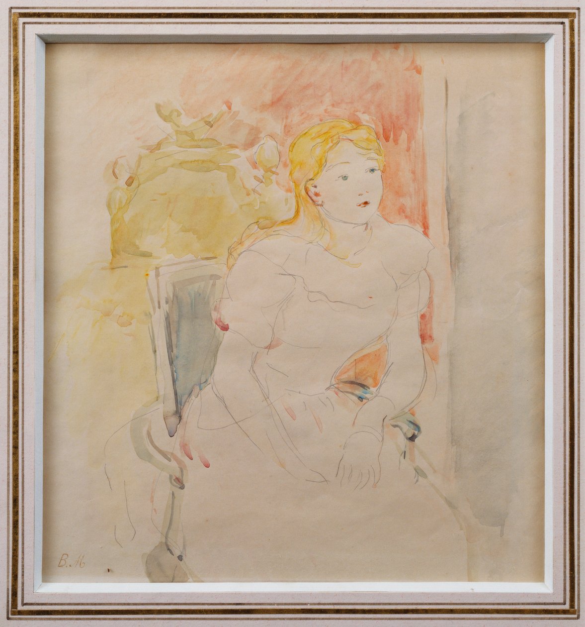 Julie sitter av Berthe Morisot