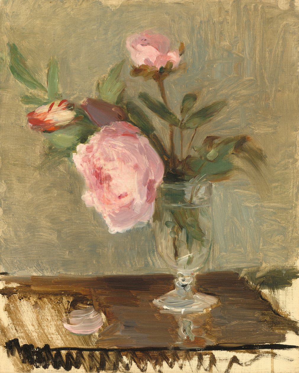 Peoner, ca. 1869 av Berthe Morisot
