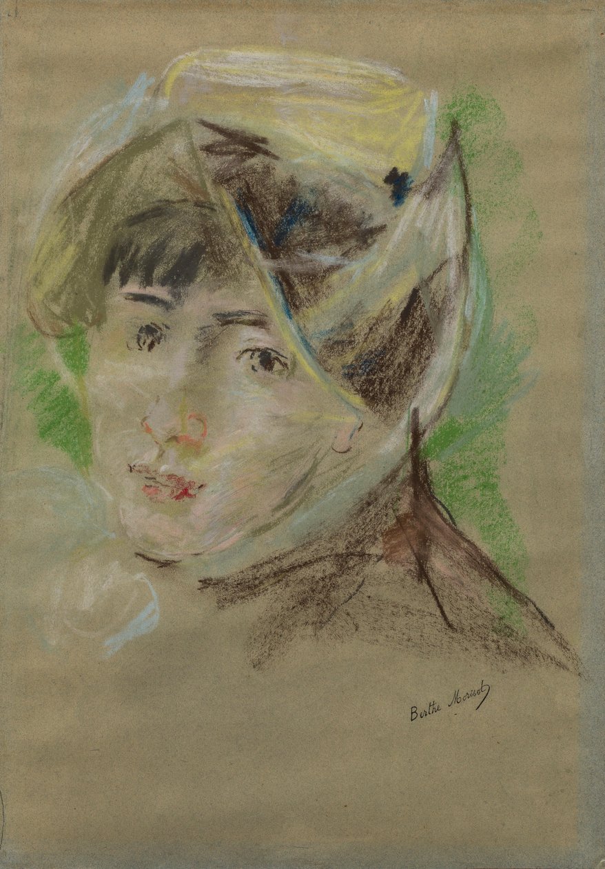 Portrett av en jente med slør (Jeanne Pontillon) av Berthe Morisot