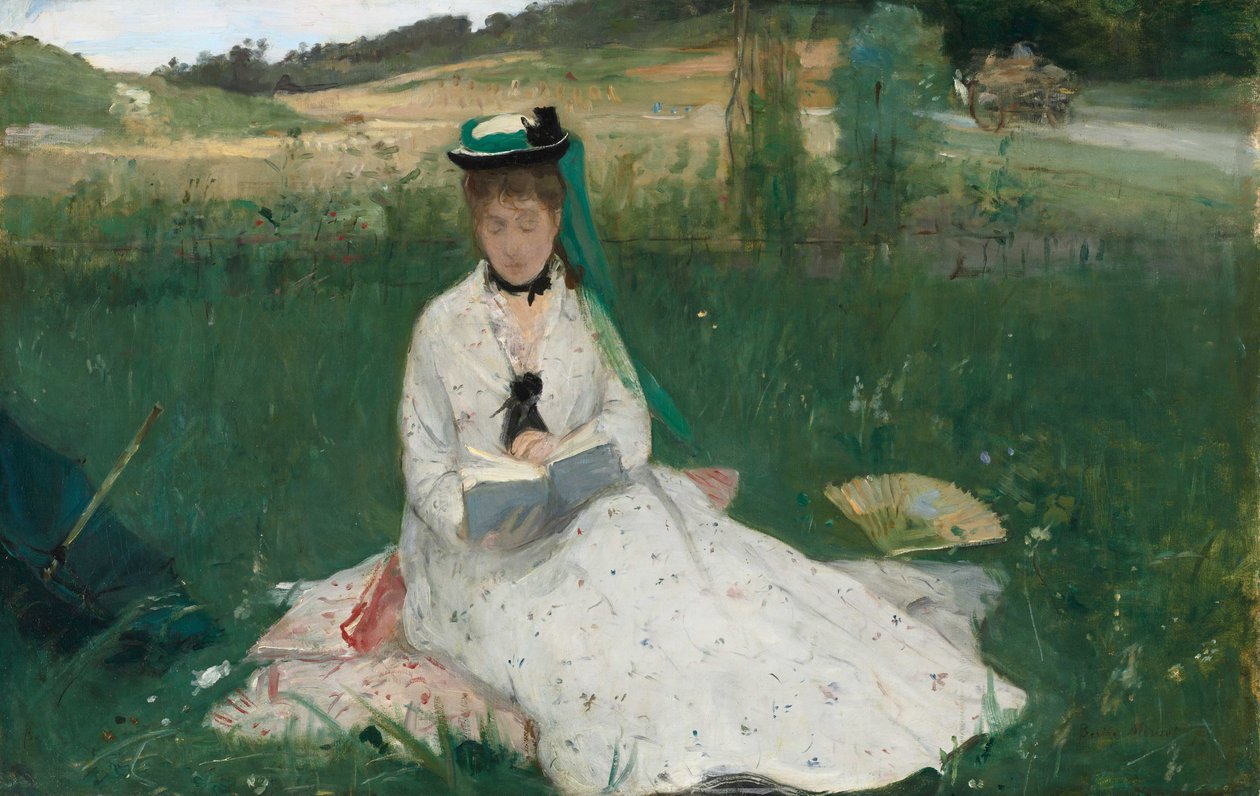 Reading, 1873 av Berthe Morisot