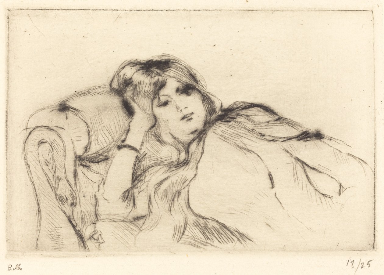 Rest, 18881890. av Berthe Morisot