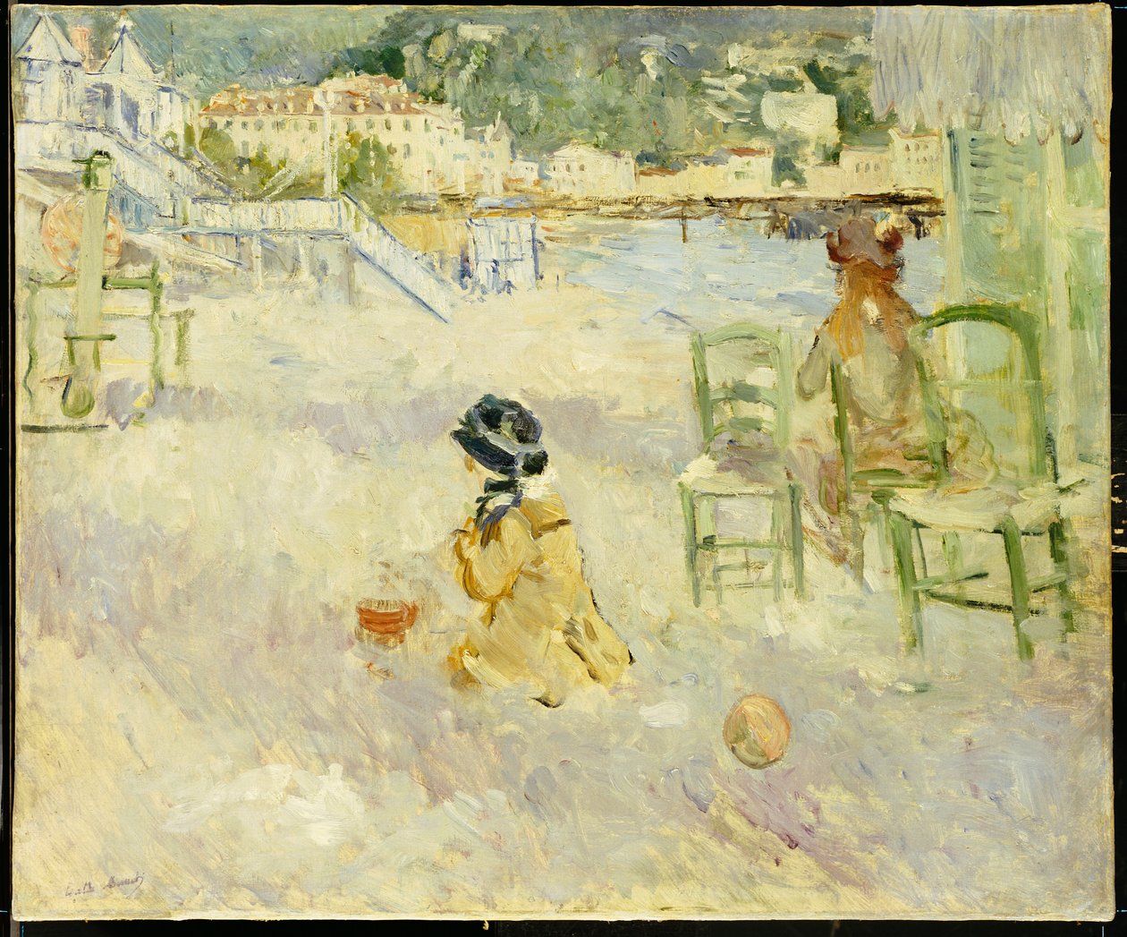 Stranden i Nice, 1882 av Berthe Morisot