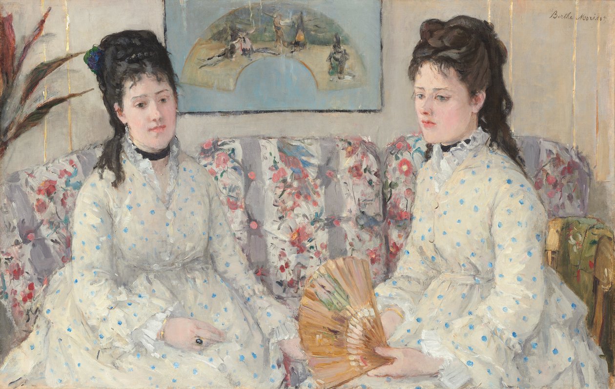 Søstrene, 1869 av Berthe Morisot