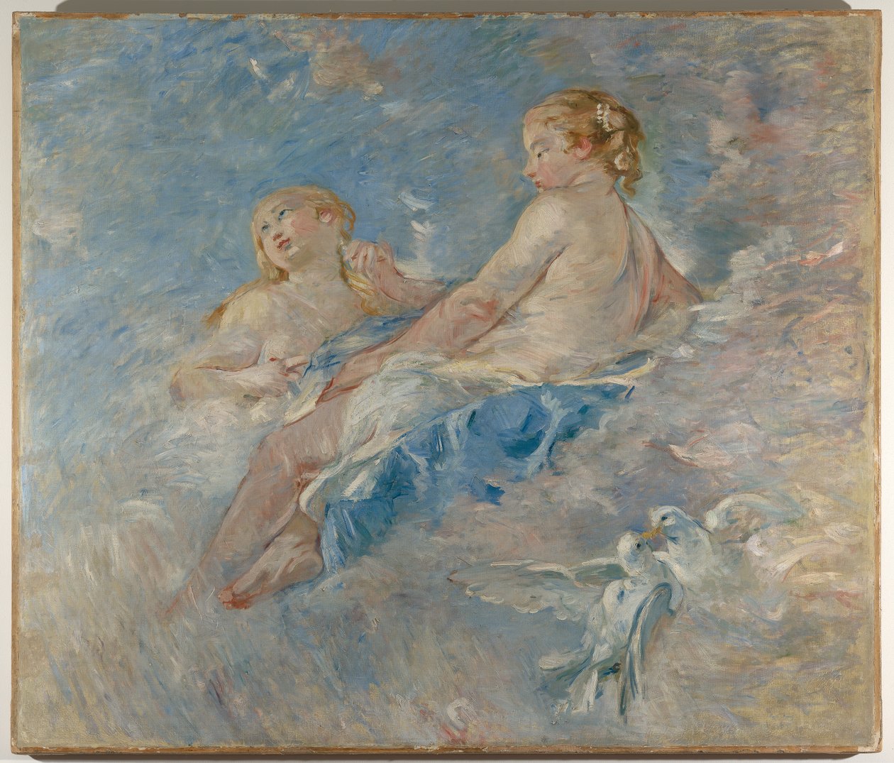 Venus ved Vulcans smia (etter Boucher), ca. 1883-84 (olje på lerret) av Berthe Morisot