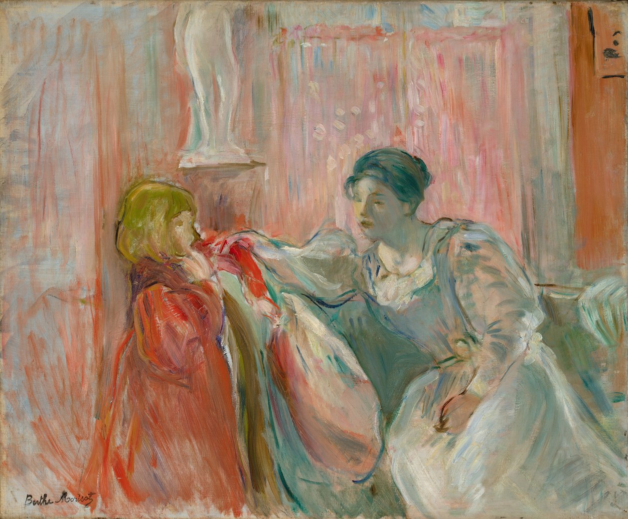 Kvinne og barn av Berthe Morisot