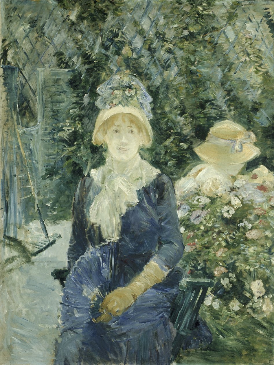 Kvinne i en hage av Berthe Morisot