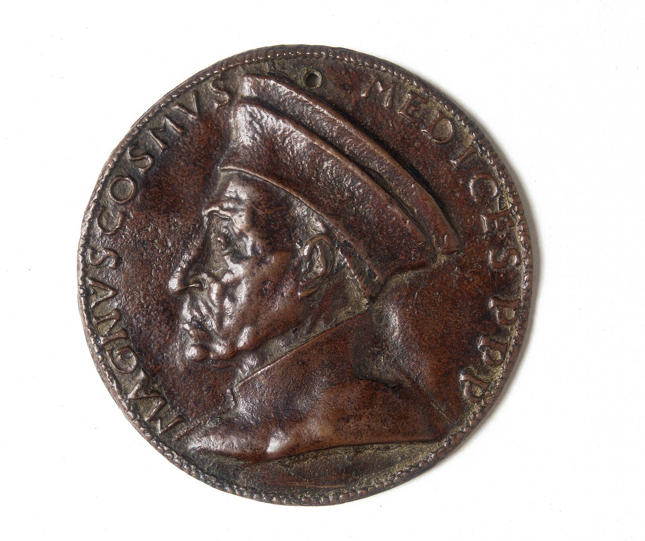 Medalje som viser Cosimo il Grande: recto av Bertoldo di Giovanni