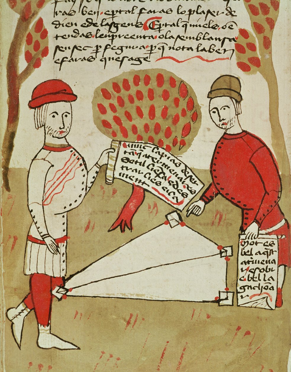 Ms 327 fol. 226v Avgrensning av land, fra 
