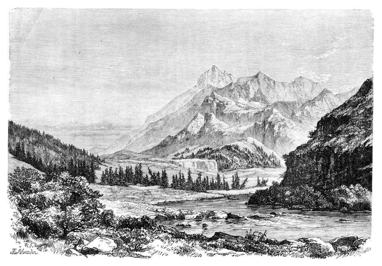 Munku-Sardyk, Sayan-fjellene, Sibir, Russland, 1895. av Auguste Bertrand
