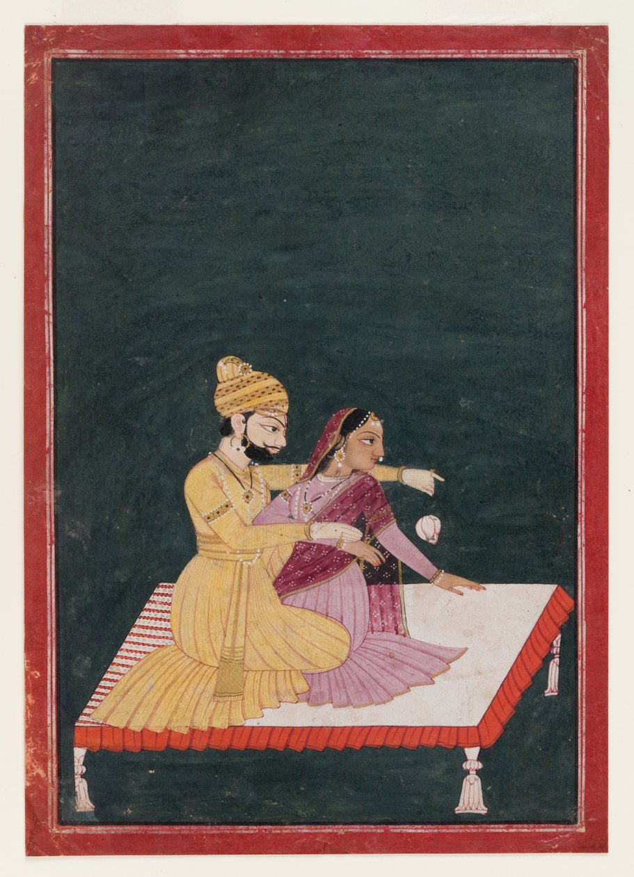 Harsha Hambira Kalyana Raga, før 1795 (wc og gull på papir) av Bhagvan attr. to Bhagvan attr. to