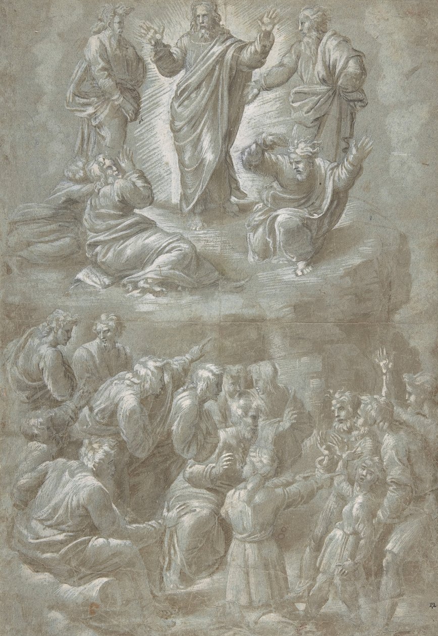 Transfigurasjonen, etter Raphael, 1511-51. av Biagio Pupini