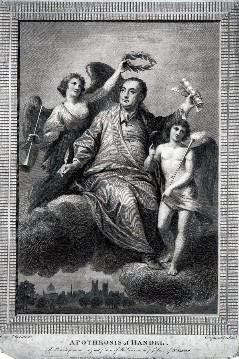 Händels apoteose, 1787 av Biagio Rebecca