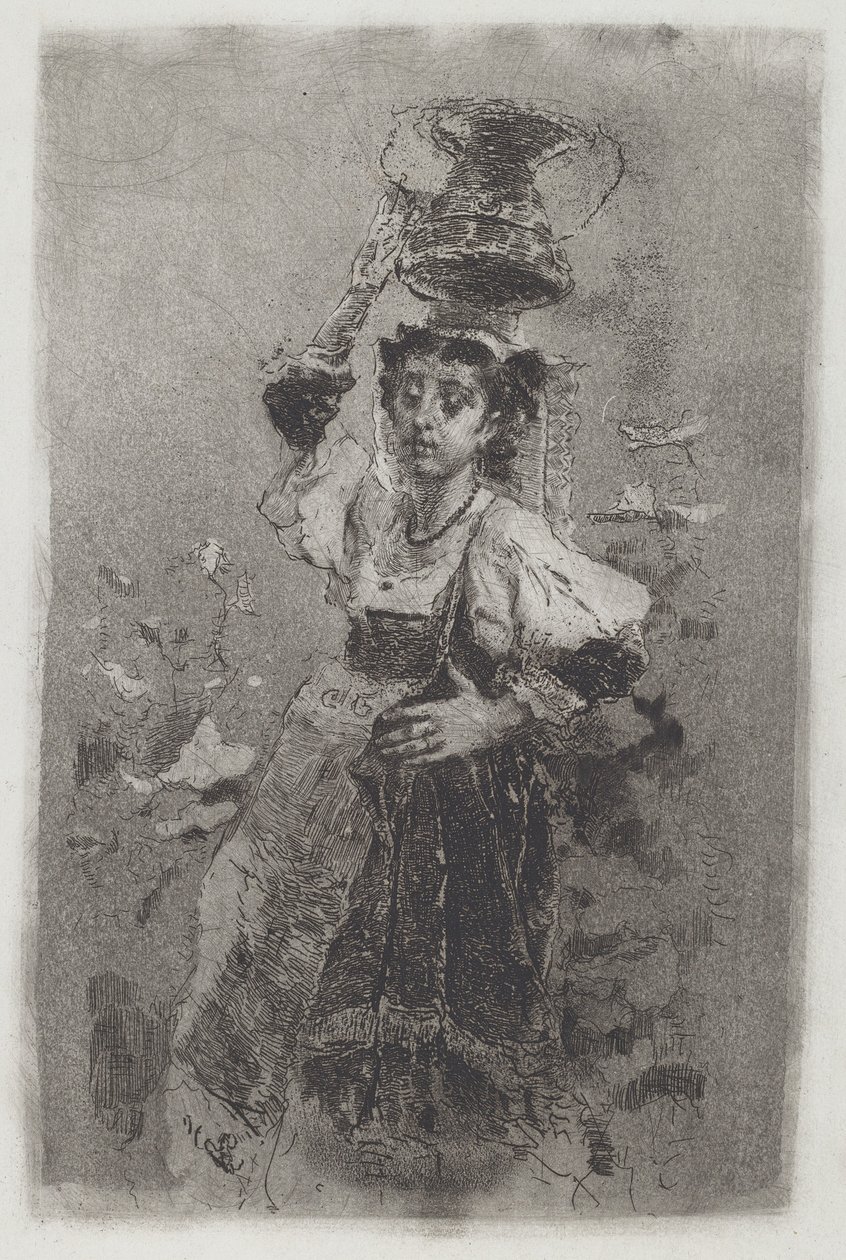 Bondekvinne fra Campagna [Ciociara], 1870-tallet. av Bianchi Mose