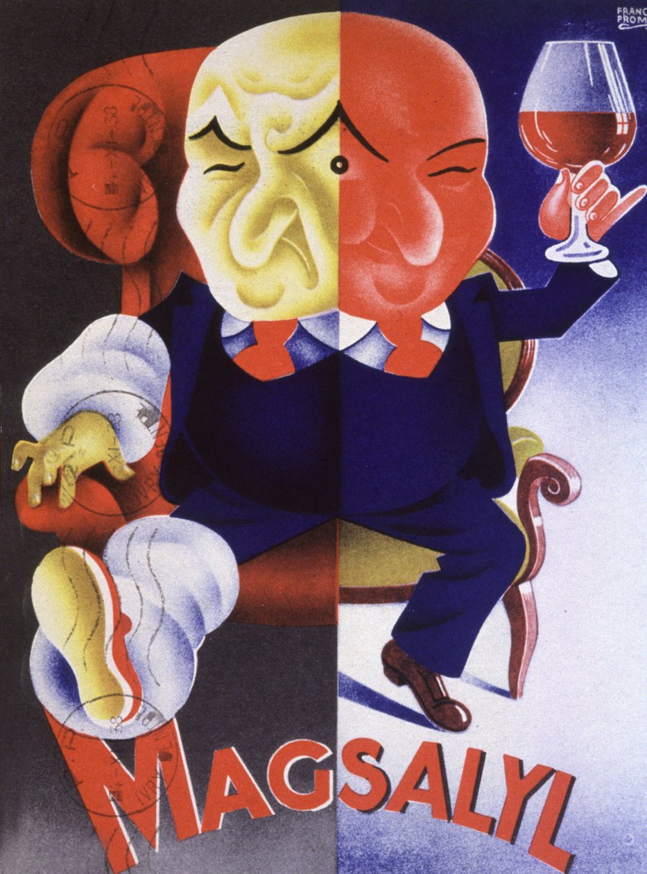 Magsalyl, giktmedisin (plakat) av Bib