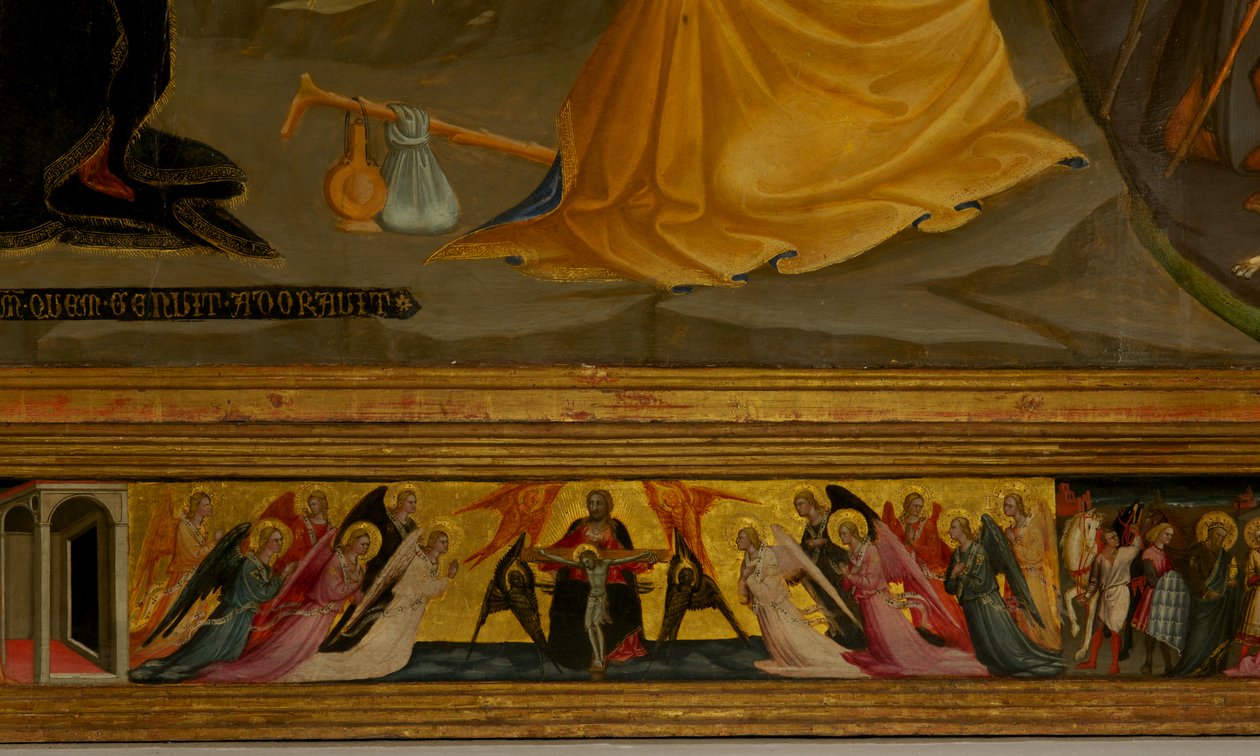 Detalj fra Nativity (tempera på tre) av Bicci di Lorenzo