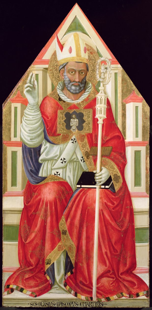 St Blaise (d.316) ca. 1445 (tempera på panel) av Bicci di Lorenzo