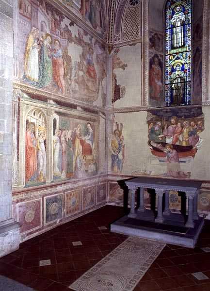 The Life of the Virgin, freskosyklus fra et apsiskapell av Bicci di Lorenzo