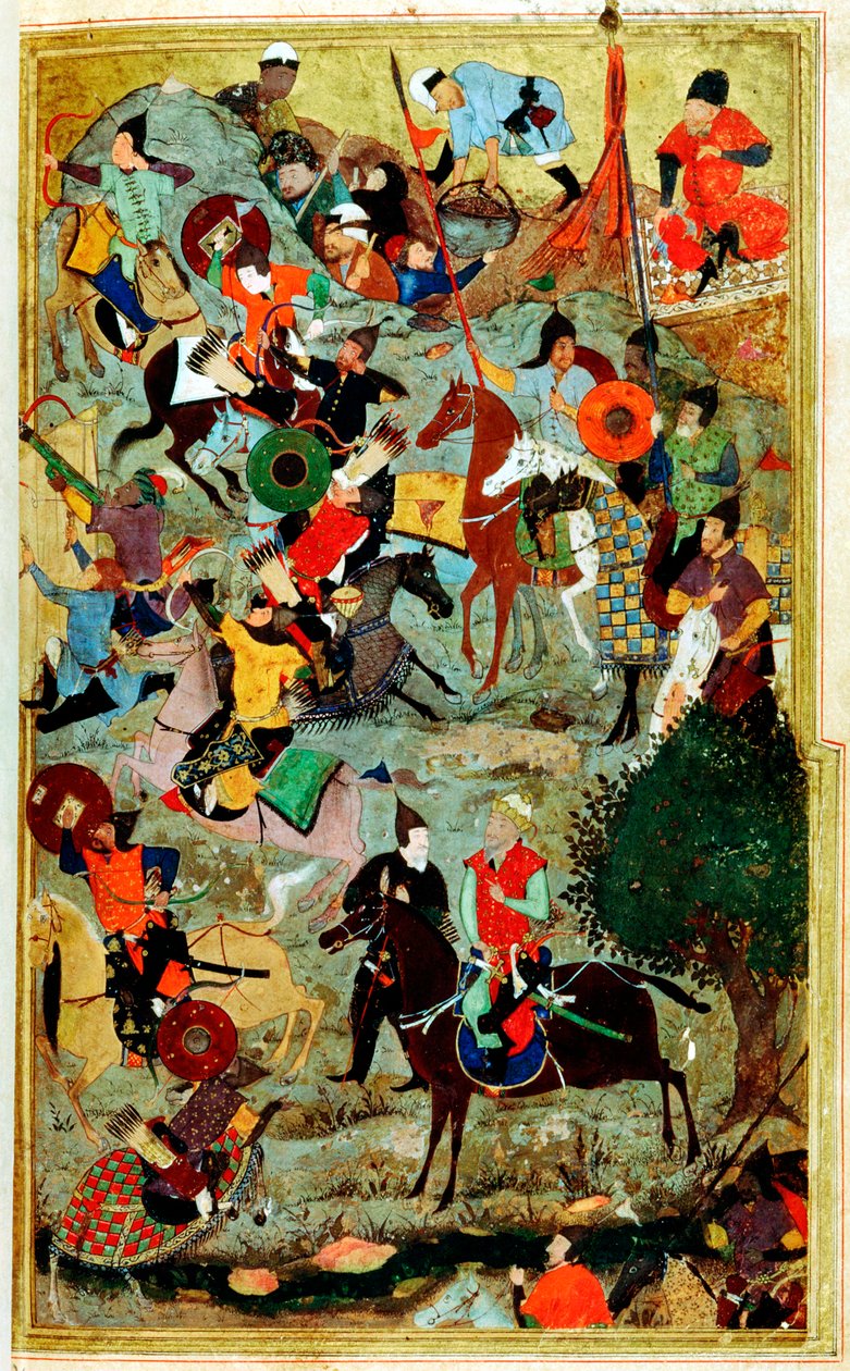 Timur angriper Knights of St John ved Smyrna, 1402 1467 av Bihzad