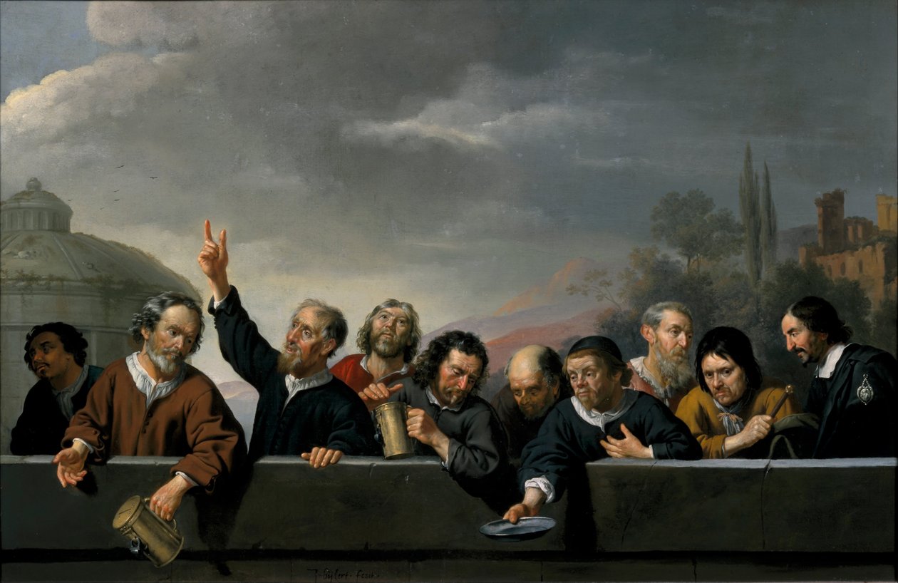 Portretter av innbyggerne ved Sint-Jobsgasthuis i Utrecht, 1630-1635 av Bijlert