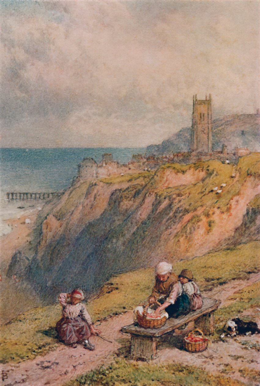 Utsikt over Cromer, 1800-tallet, 1935 av Birket Foster