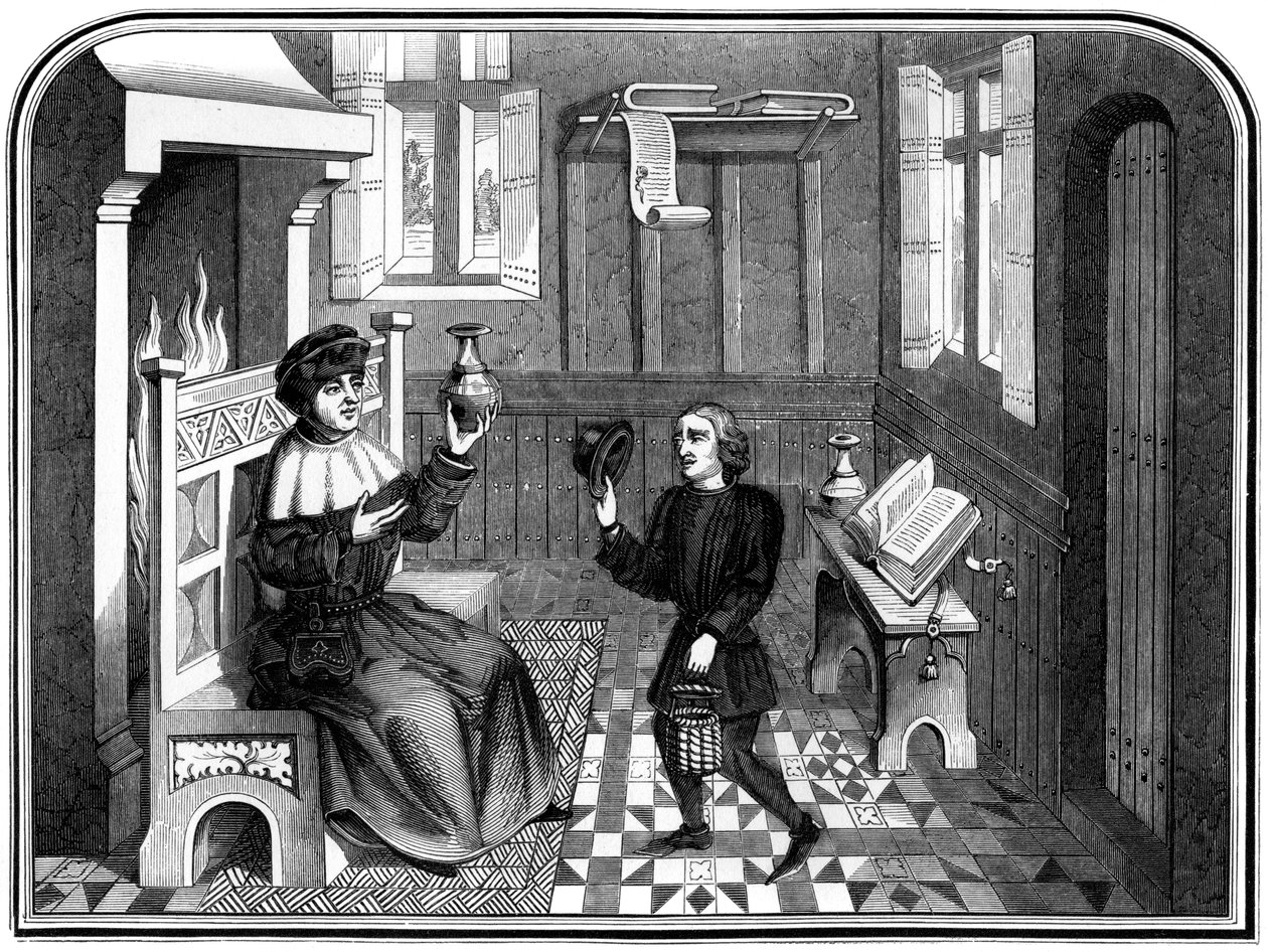 Inne i legehuset, 1400-tallet 1849. av Bisson and Cottard