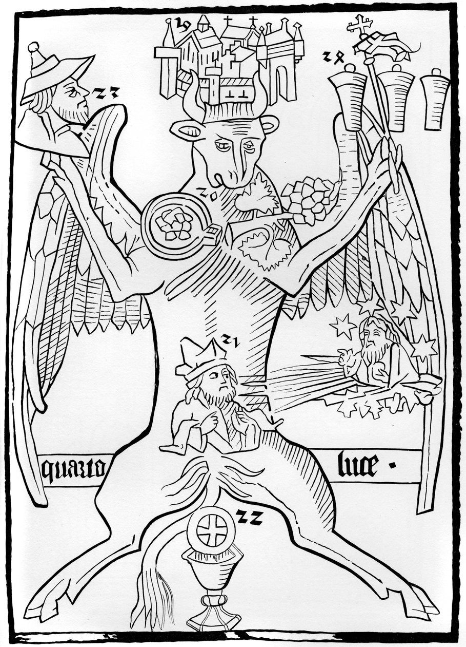 Luke, fra Ars Memorandi, c1470 1849. av Bisson and Cottard