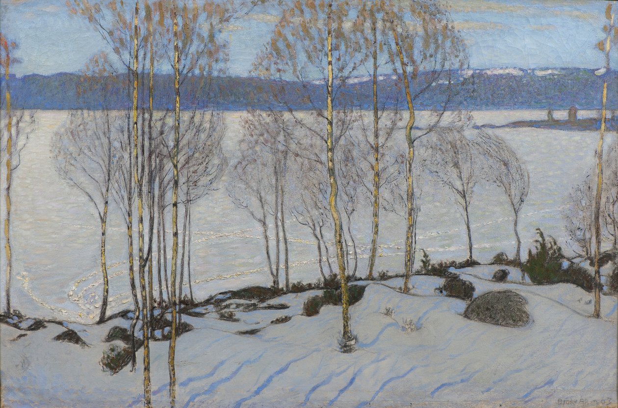 Vårens tilnærming, 1903 av Bjorn Ahlgrenson