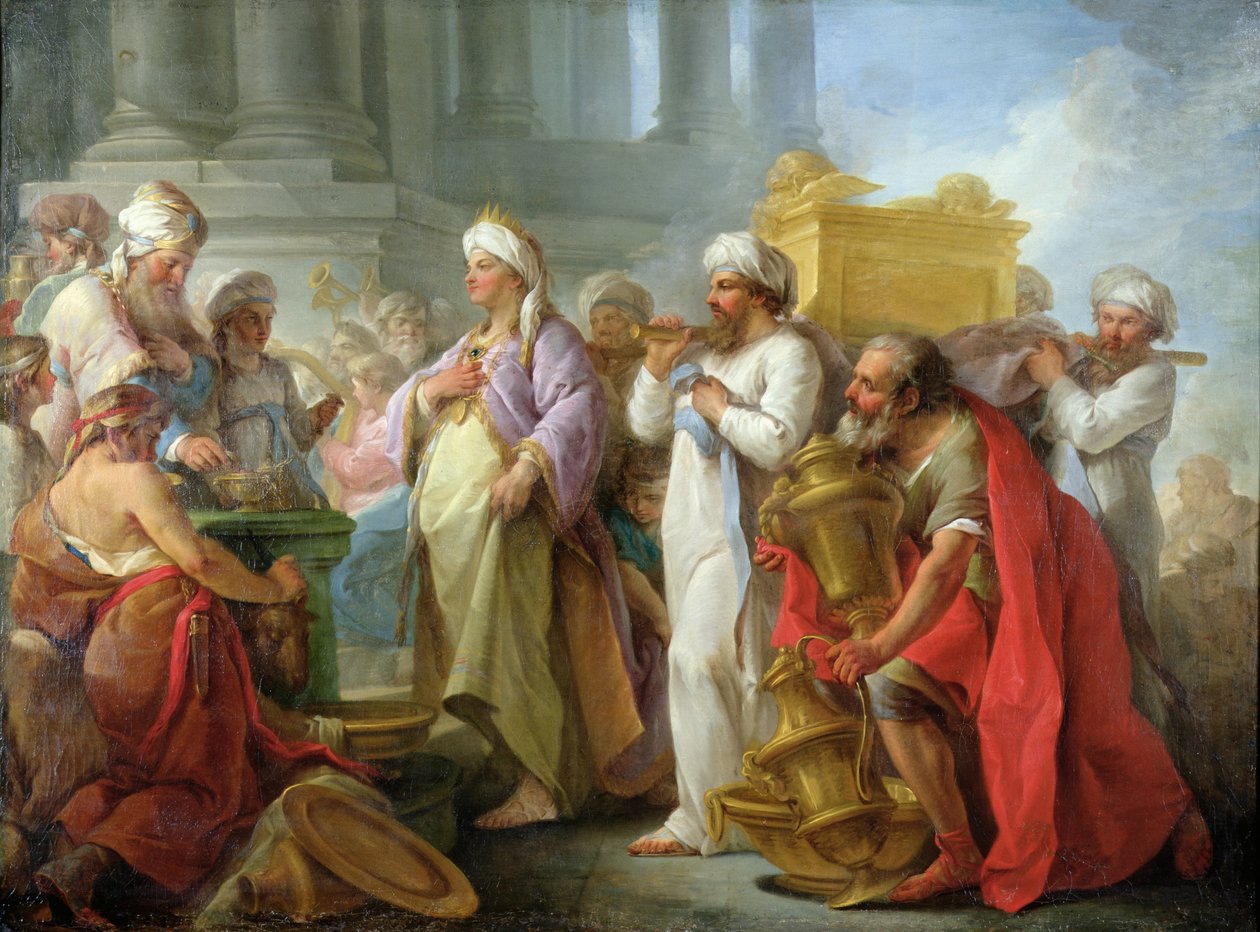 Salomo før paktens ark, 1747 av Nicholas Lesueur