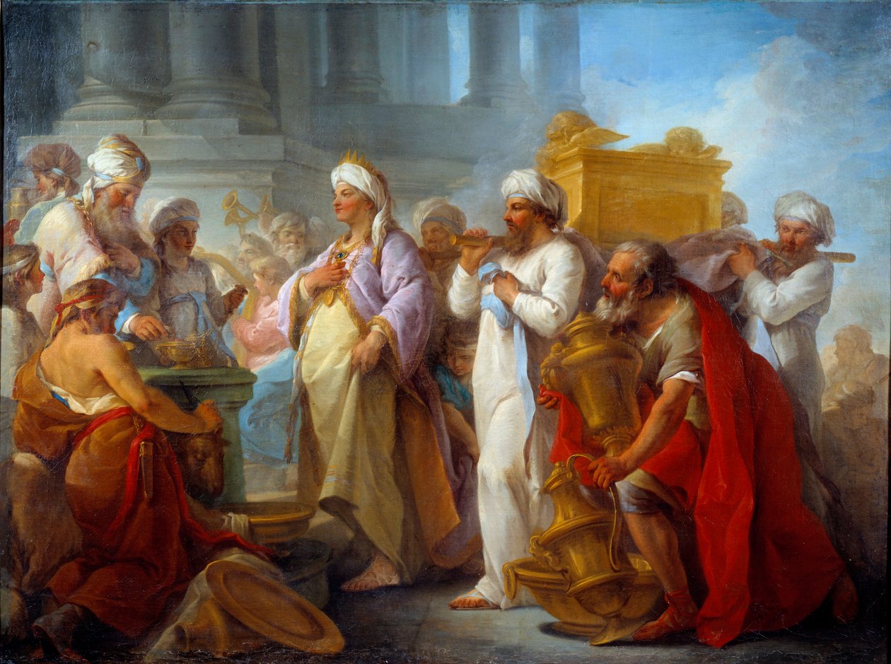 Solomon foran Alliansens Ark Maleri av Blaise Nicolas Le Sueur (1716-1783) 1747 Søn. 0,96x1,27 m Caen, Musee des Beaux Arts av Blaise Nicolas Le Sueur