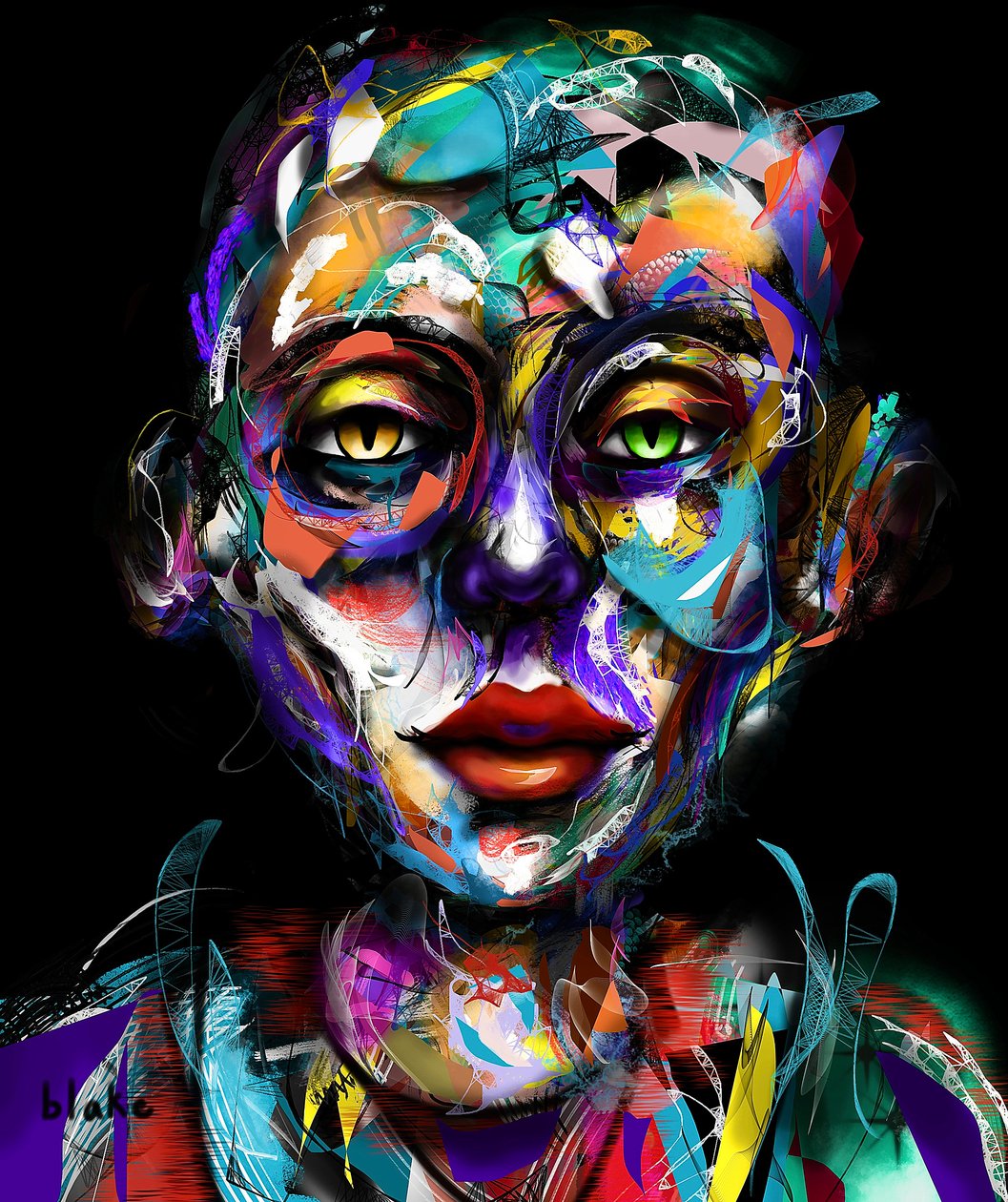 The Vitruvian Mind, ca. 2022 (Digital kunst) av Blake Munch