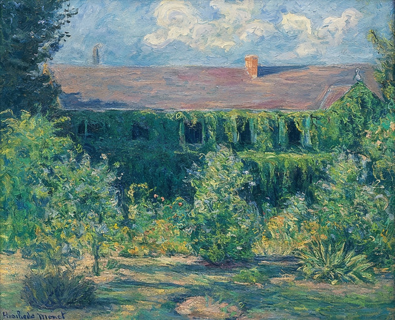 Claude Monets hus og hage av Blanche Hoschede-Monet