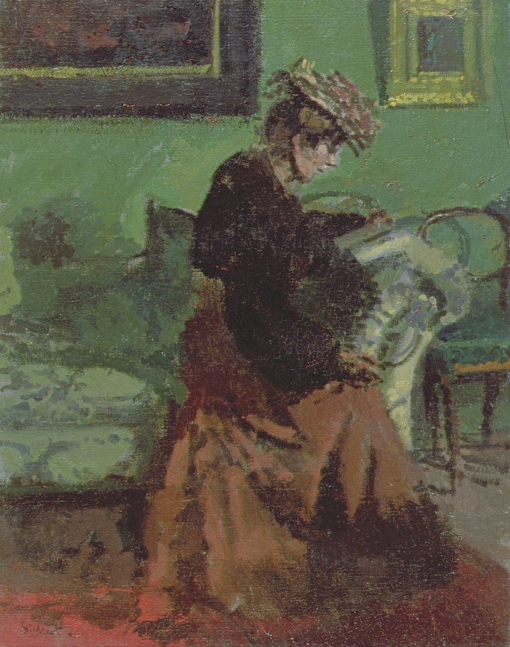 Trær ved Giverny av Blanche Hoschede Monet